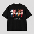 Cursed Five Panel Oversized T-Shirt – Black