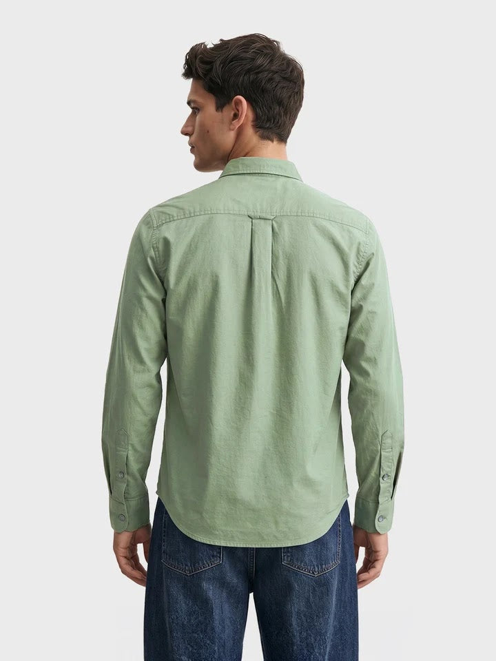 Pista green linen shirt