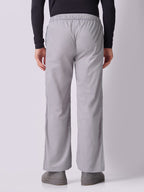 Grey Panelled-Knee Parachute Pants