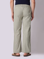 Pista Green Panelled-Knee Parachute Pants