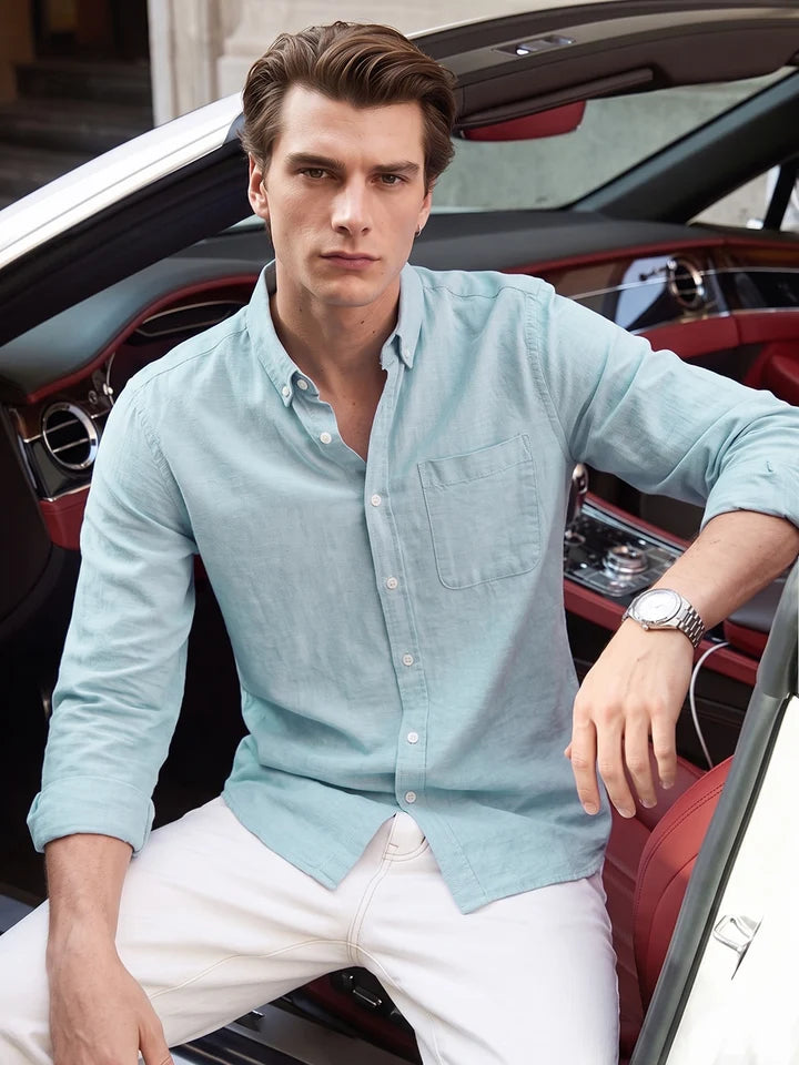 Light Green Linen Shirt