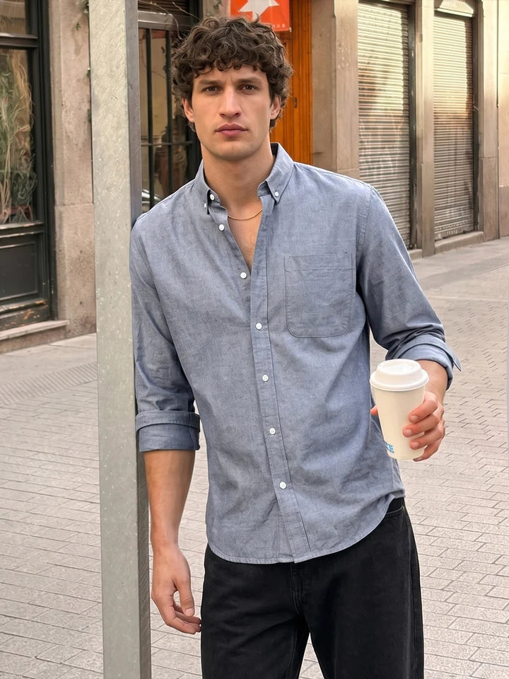 Grey Linen Shirt