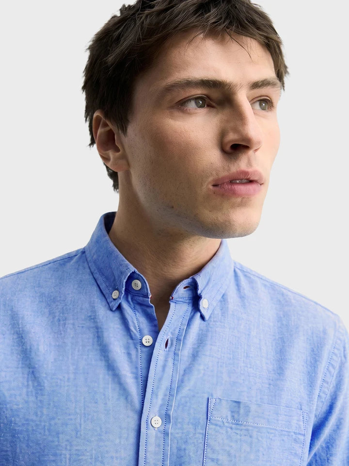 Sky Blue Linen Shirt