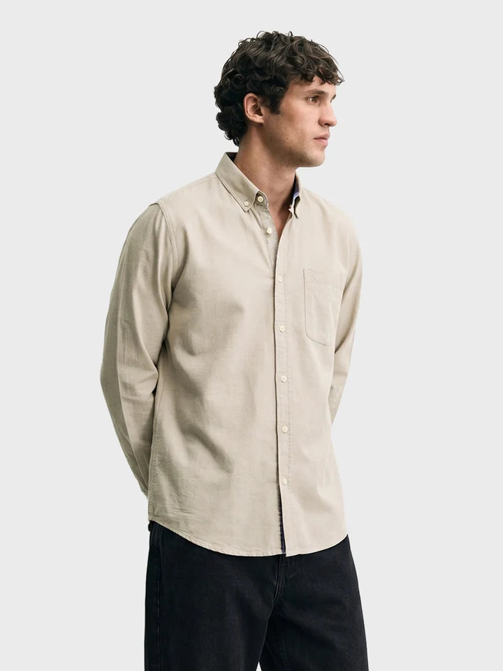 Beige Linen Shirt