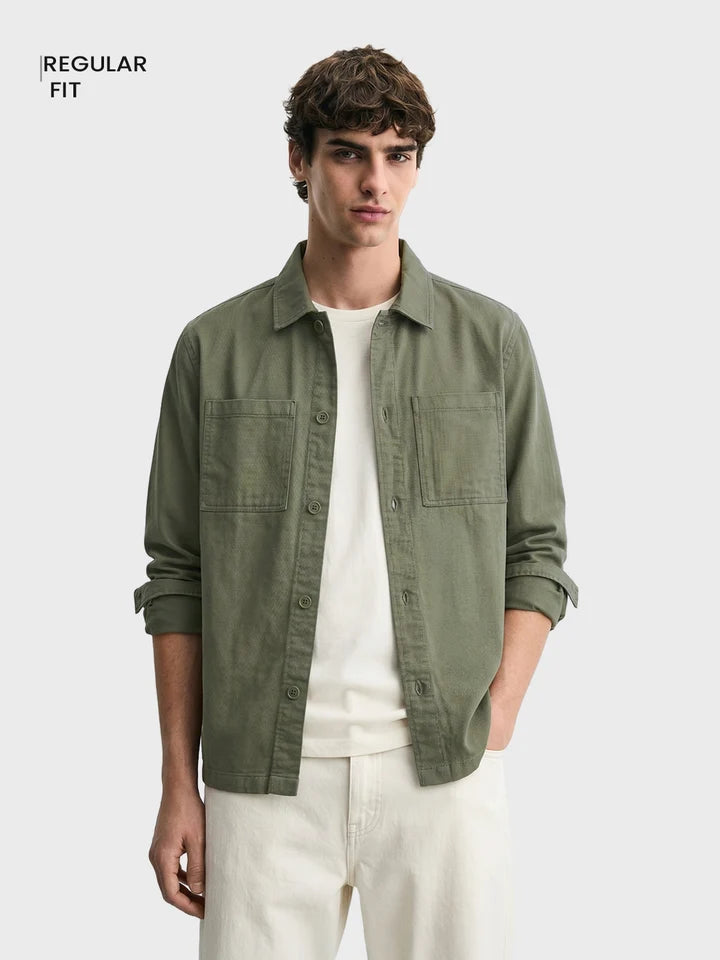 Green Linen Shirt
